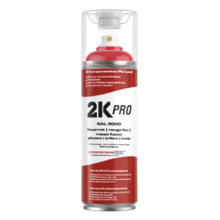 2K PRO 2-Komponenten Sprühlack - Spraydose 2K-PU Lack - RAL 3000 feuerrot glanz, 400ml