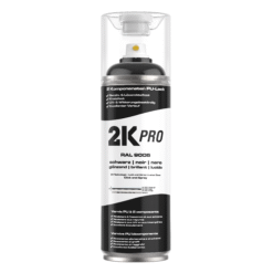 2K PRO 2-Komponenten Sprühlack - Spraydose 2K-PU Lack - RAL 9005 tiefschwarz glanz, 400ml