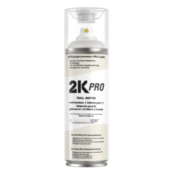 2K PRO 2-Komponenten Sprühlack - Spraydose 2K-PU Lack - RAL 9010 reinweiss glanz, 400ml