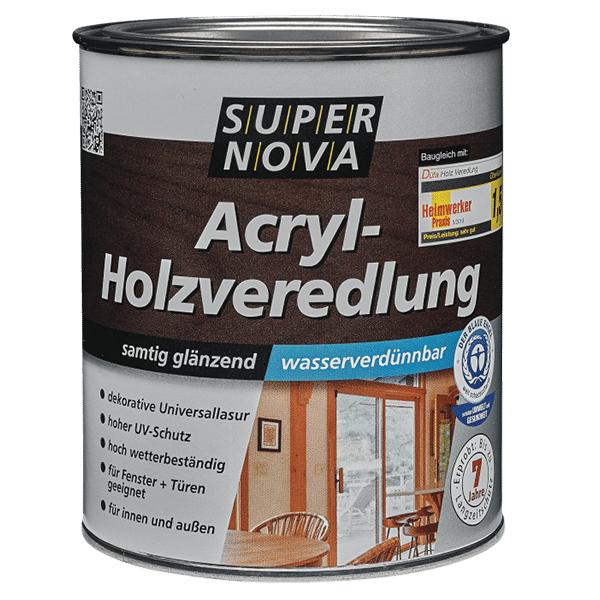 Acryl Holzlasur wasserbasierend Super Nova