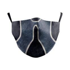 Atemschutzsmaske wiederverwendbar aus Bamwolle mit PM2.5 Filter Blau