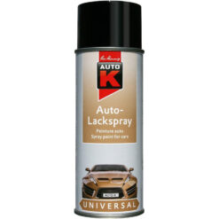 Auto-K Lackspray Universal RAL9005 Tiefschwarz Seidenglänzend - Spraydose (400ml)