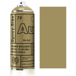 Fahrrad Farbe Grundierung und Klarlack Spray.Bike 400ml The Frame Builders Collection Spraydose Gold messing