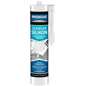 Glasklar Silikon Pronova – 300ml Kartusche Dichtmasse hochtransparent