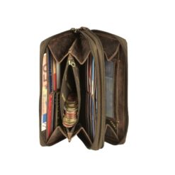 Greenburry Leder Portemonnaie Mit Handyfach Vintage Braun Rindleder 2