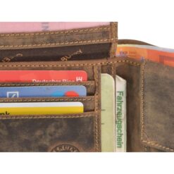 Greenburry Leder Portemonnaie Vintage Braun Rindleder 4
