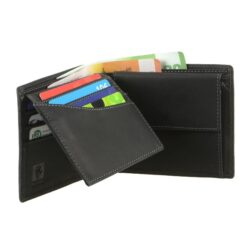 Greenburry RFID Leder Portemonnaie Vintage Schwarz Rindleder 3
