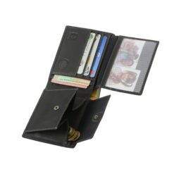 Greenburry RFID Leder Portemonnaie Vintage Schwarz Rindleder 5
