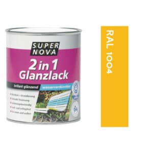 Super Nova Acryllack 2in1 Glanzlack RAL 1004 goldgelb